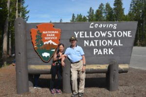 Ron and Winnie at Yellowstone Park
